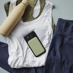 Clearance Kreafunk toCHARGE Qi trådløs powerbank dusty olive