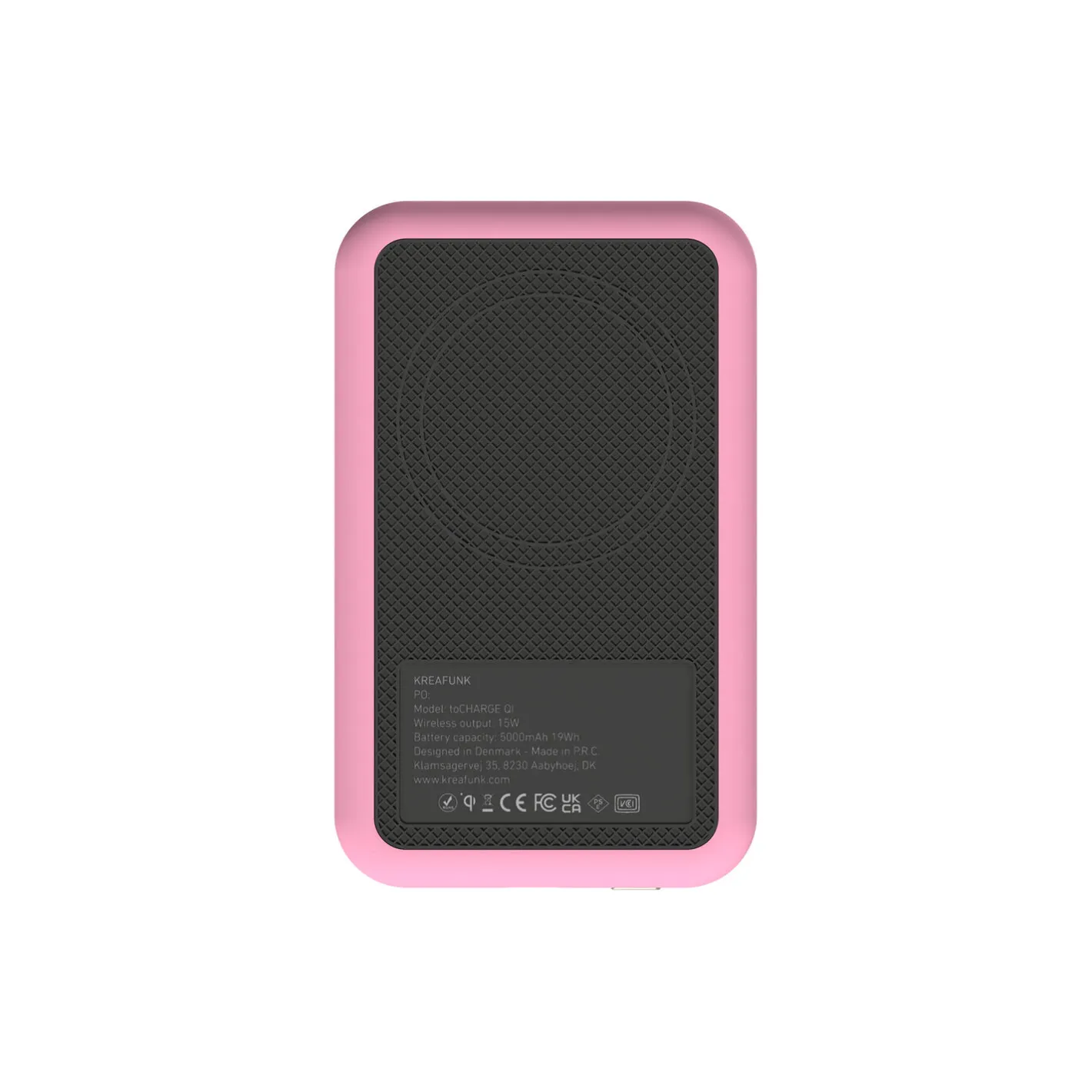 Kreafunk toCHARGE Qi trådløs powerbank> Opladere