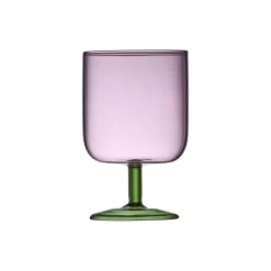 Lyngby Glas Torino vinglas 2 stk., pink/grøn> Glas