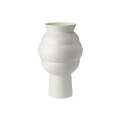 Knabstrup Keramik Tortus Archie vase No 4, white hvid