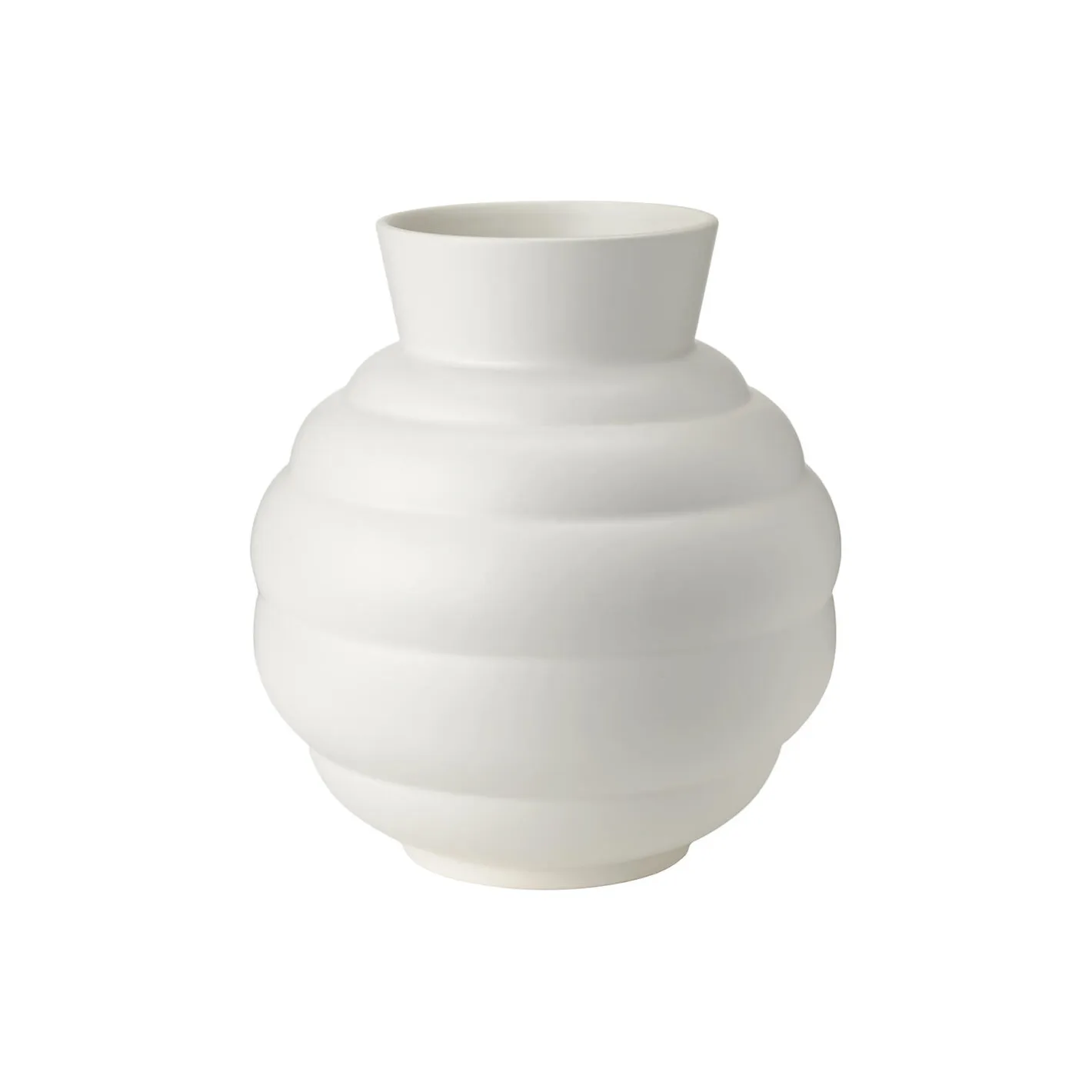 New Knabstrup Keramik Tortus Archie vase No 3, white hvid