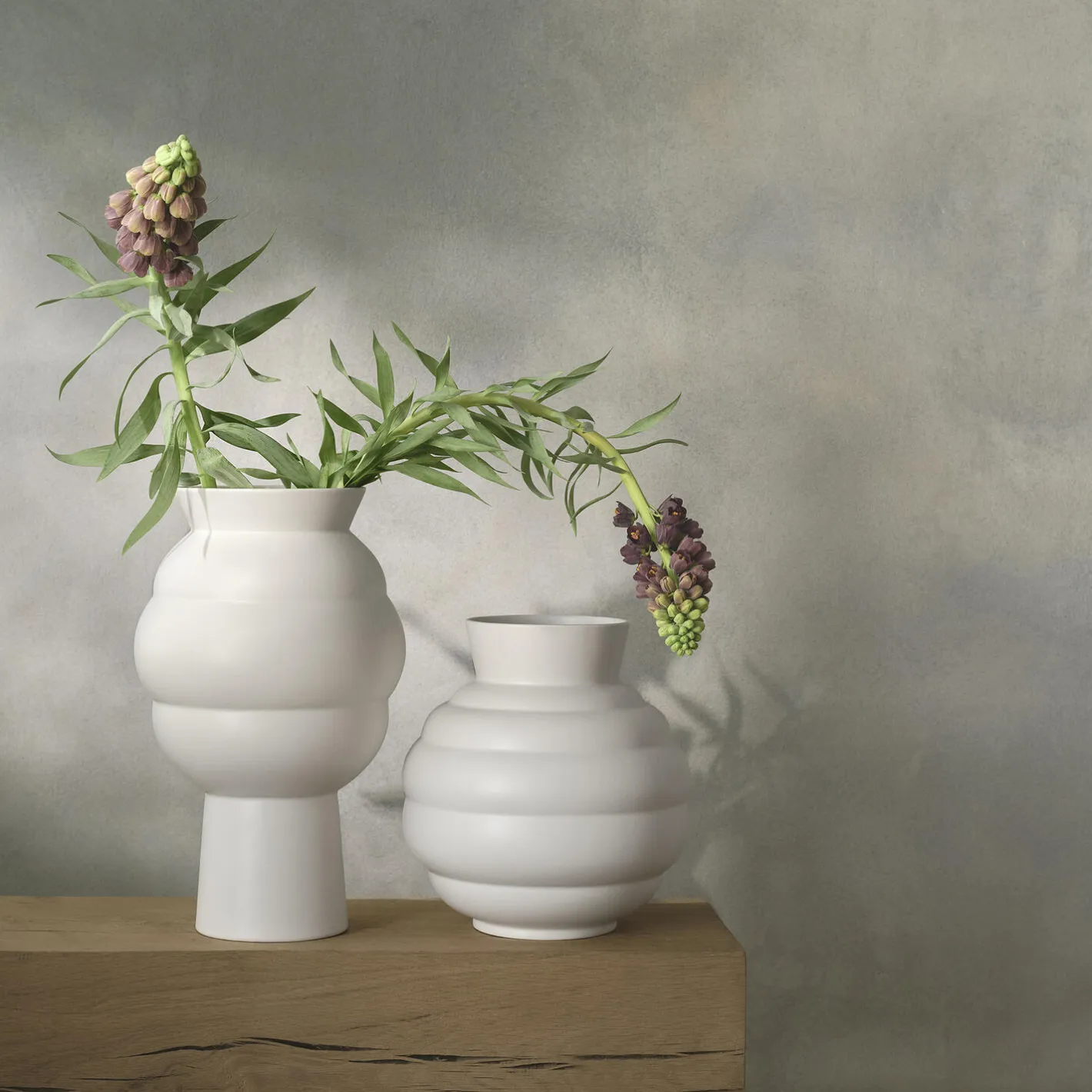 New Knabstrup Keramik Tortus Archie vase No 3, white hvid