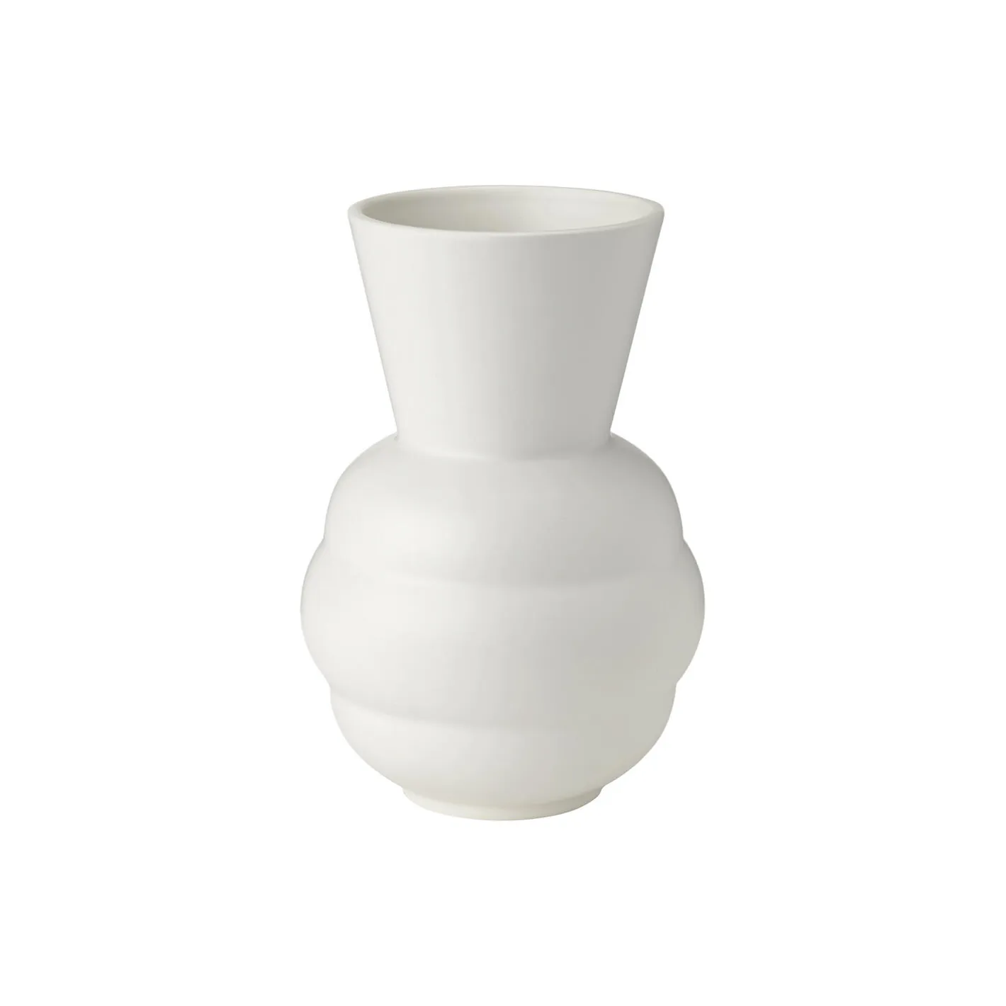 New Knabstrup Keramik Tortus Archie vase No 1, white hvid