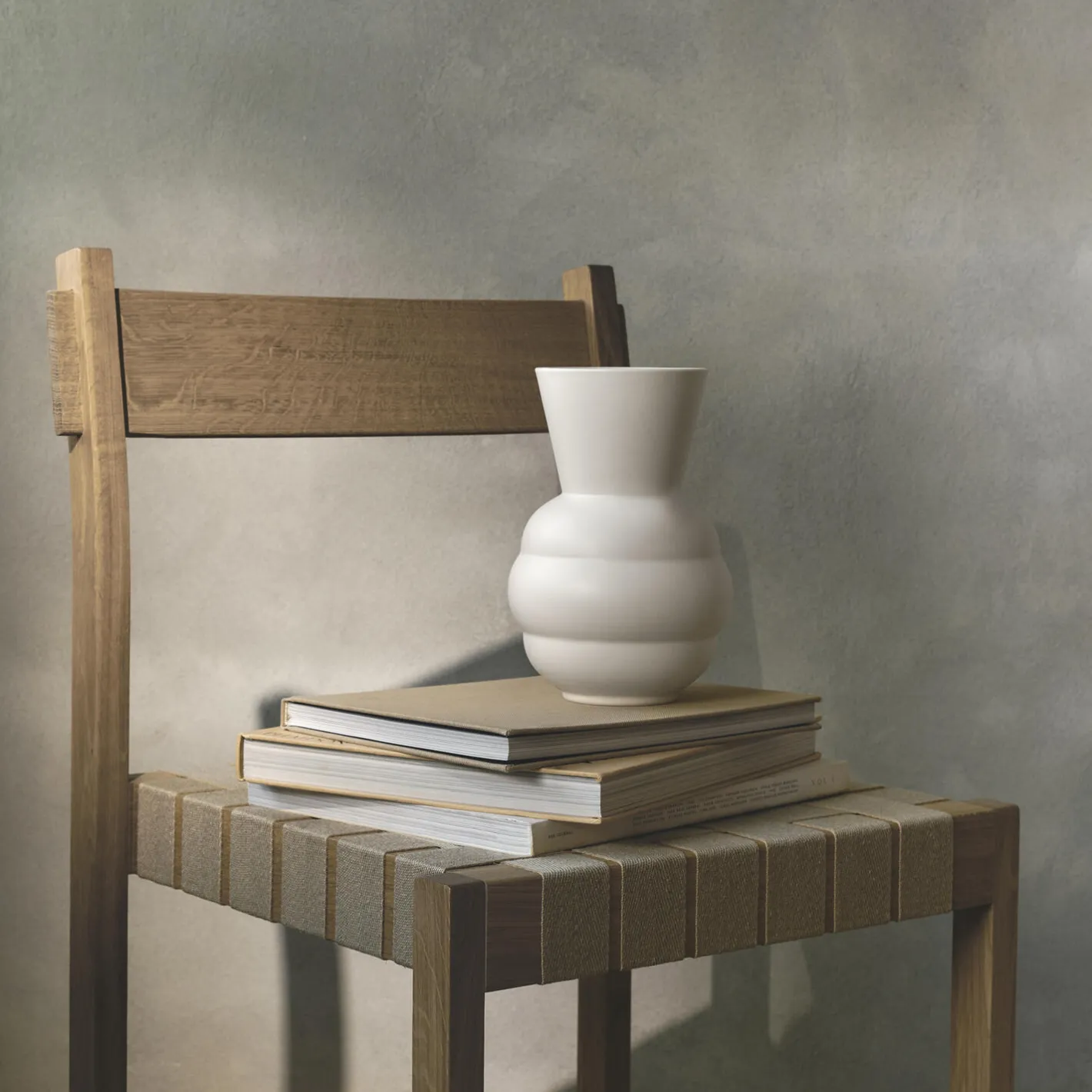 New Knabstrup Keramik Tortus Archie vase No 1, white hvid