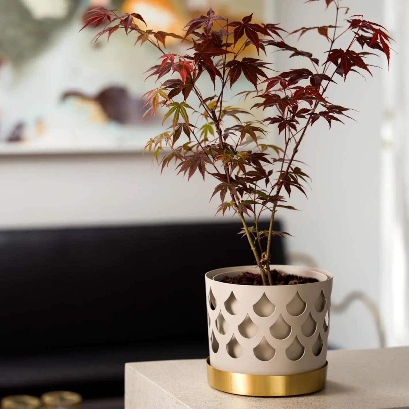 Discount Klong Trio Drop Flowerpot Medium beige