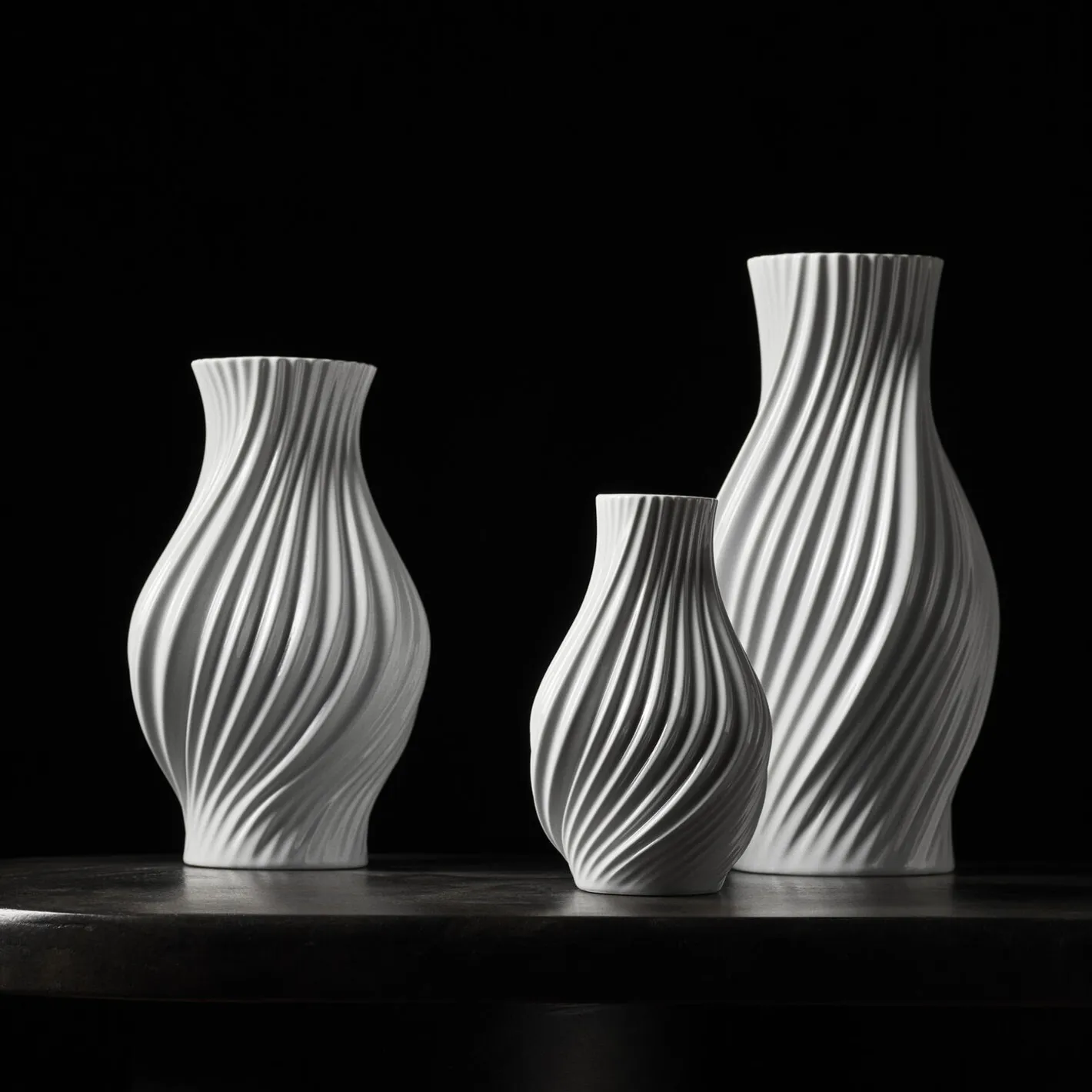Lyngby Porcelæn Twist Vase 31 cm> Vaser