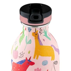 Best 24Bottles Urban Drikkeflaske med Sports Låg og Stone Finish, magic friends