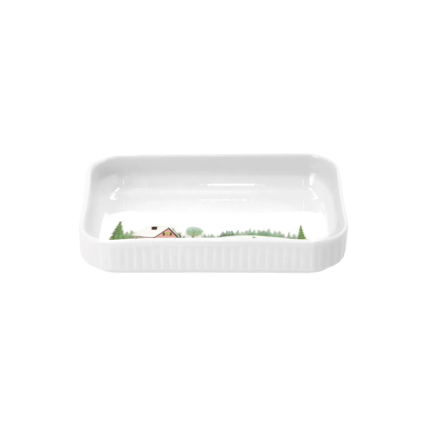 Clearance Pillivuyt Vinter rektangulært fad 18 cm