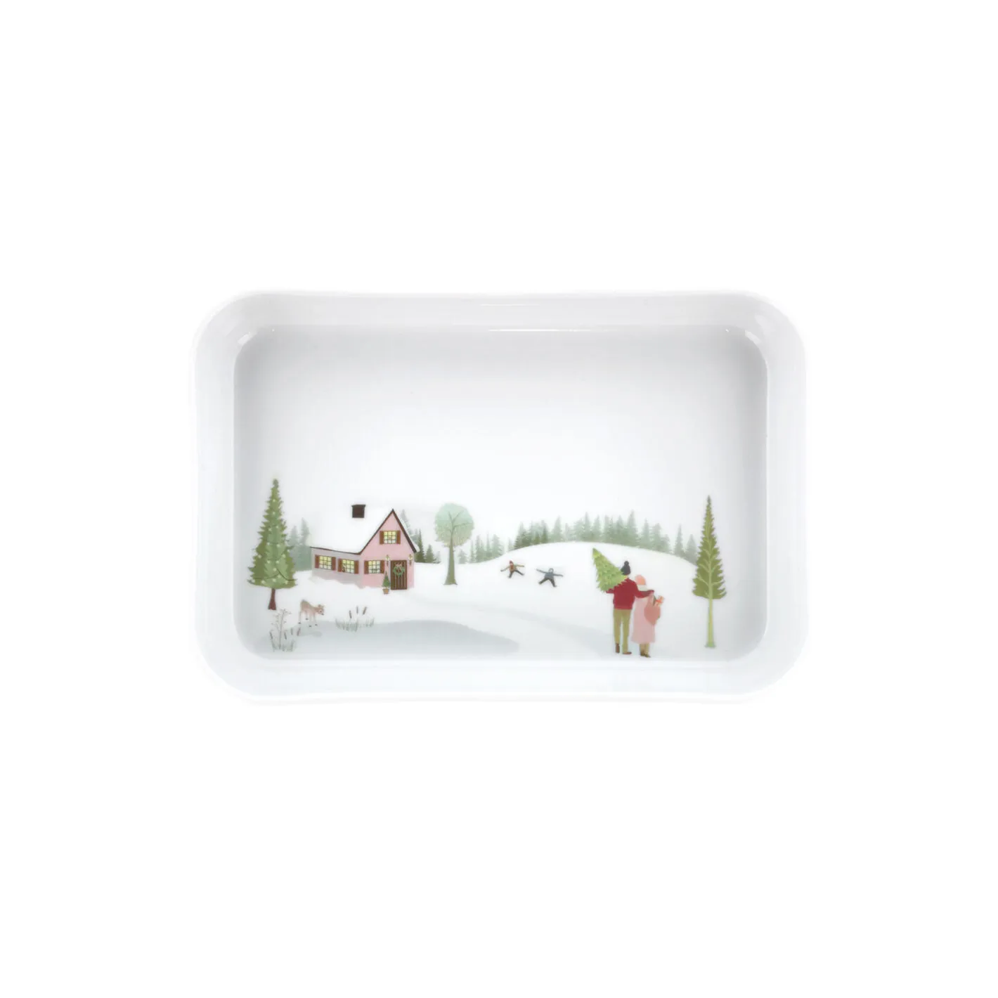 Clearance Pillivuyt Vinter rektangulært fad 18 cm