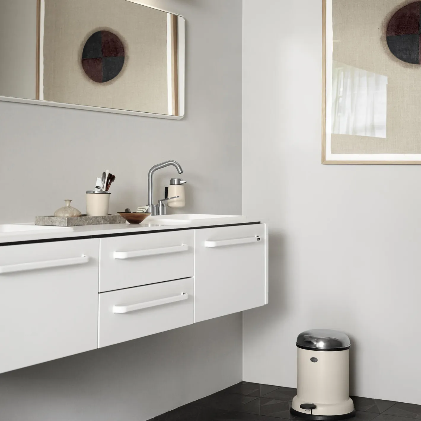 Vipp 14 pedalspand, beige
