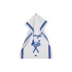 Lexington Viskestykke i økologisk bomuldstwill med print, white/blue> Køkkentekstiler