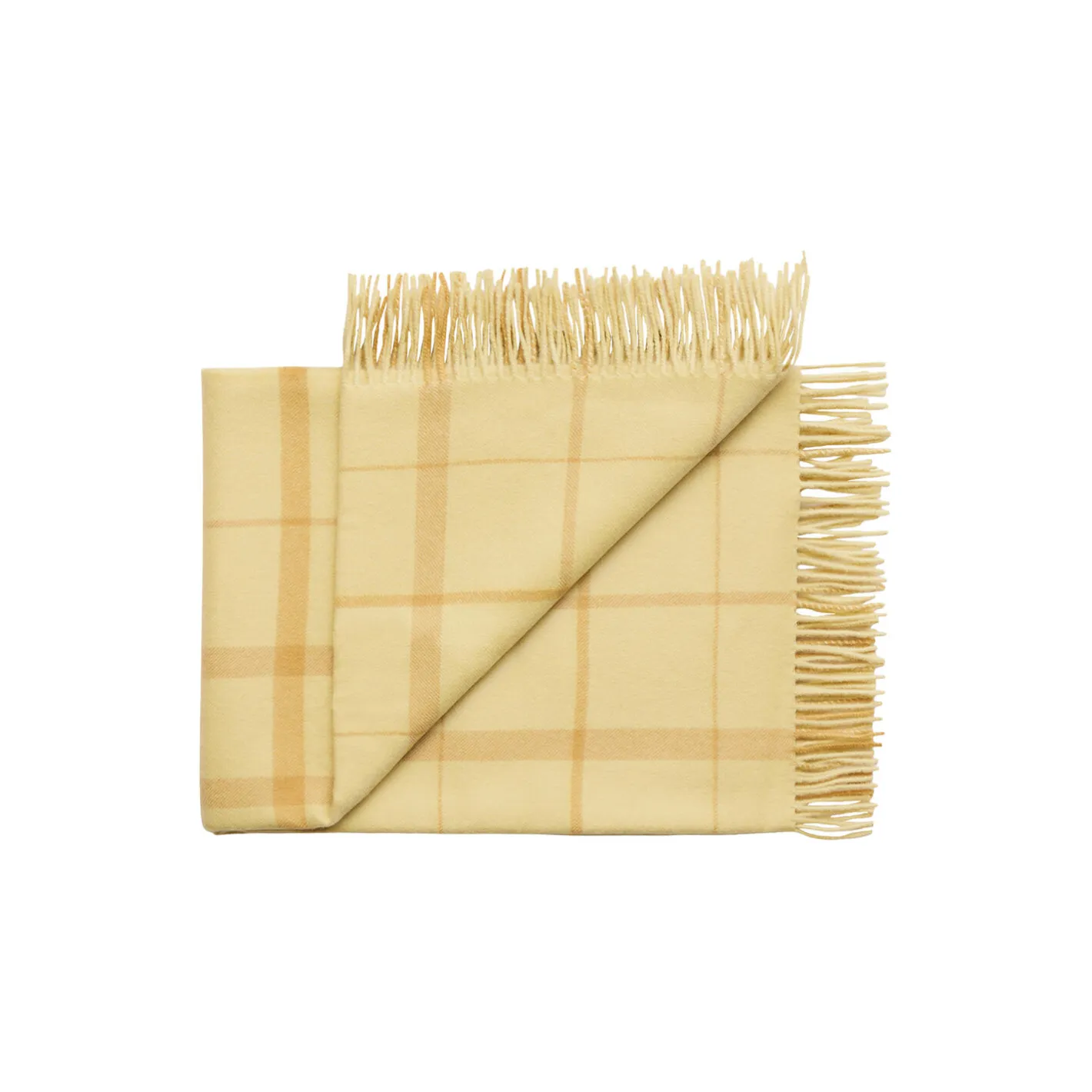Silkeborg Uldspinderi Warp and Weft plaid, 02101 balance - chamomile/mustard> Plaider