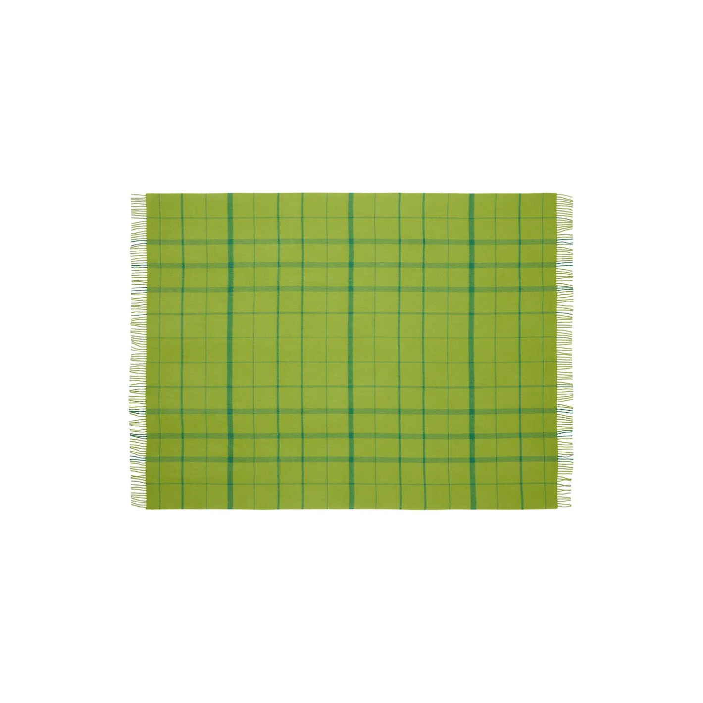 Silkeborg Uldspinderi Warp and Weft plaid, 02104 sprout - lime/grass> Plaider