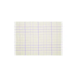 Discount Silkeborg Uldspinderi Warp and Weft plaid, 02106 vibrant - raw white/lilac 02106 vibrant raw white/lilac