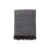 Klippan Yllefabrik Wave uld plaid, dusty green> Plaider
