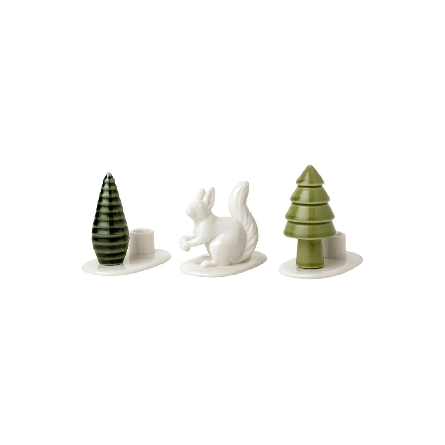 Dottir Nordic Design Winter Stories Flock Squirrel lysestage> Figurer & Glaskunst